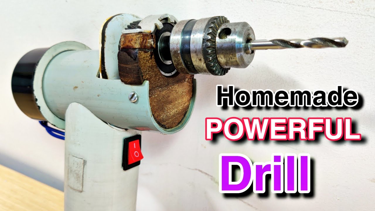 Building a Homemade Power Drill using 775 dc Motor