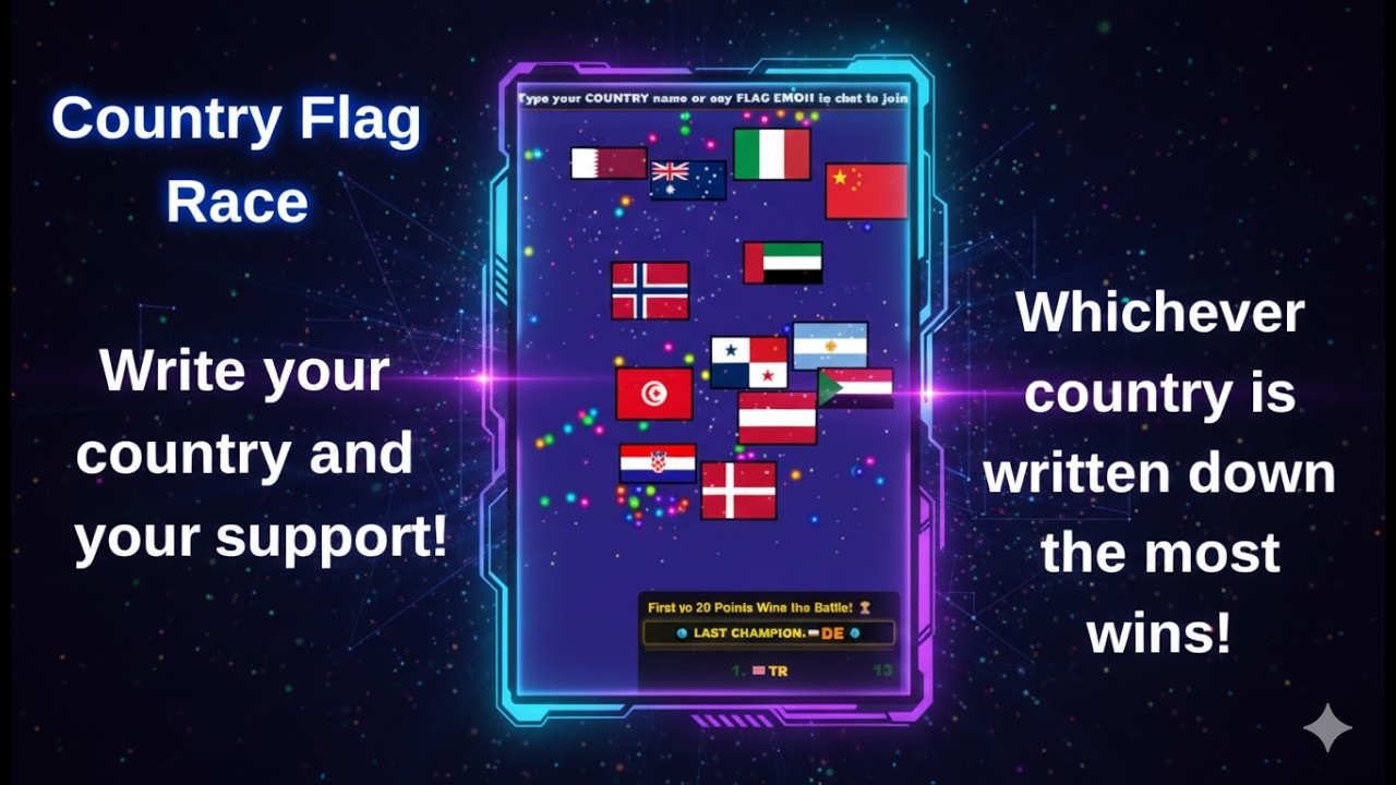 Interactive flag race!