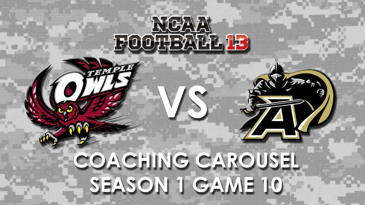 NCAA 13: Coach Dunbar Snackbar: Temple Owls vs. Army Black Knights - Ep 10