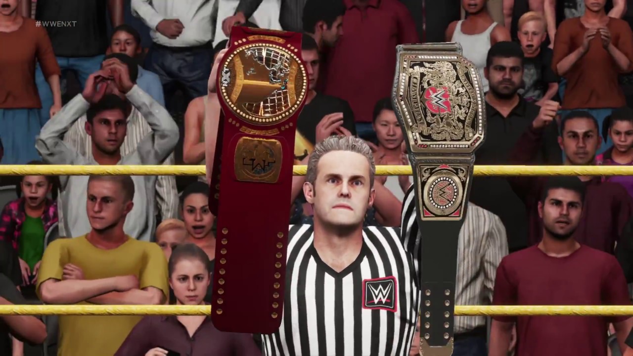 WWE 2K18 PS4 Pete Dunne vs Ricochet champion vs champion match