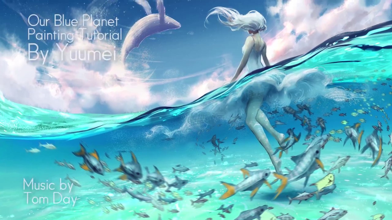 Our Blue Planet - Photoshop and SAI Painting Tutorial