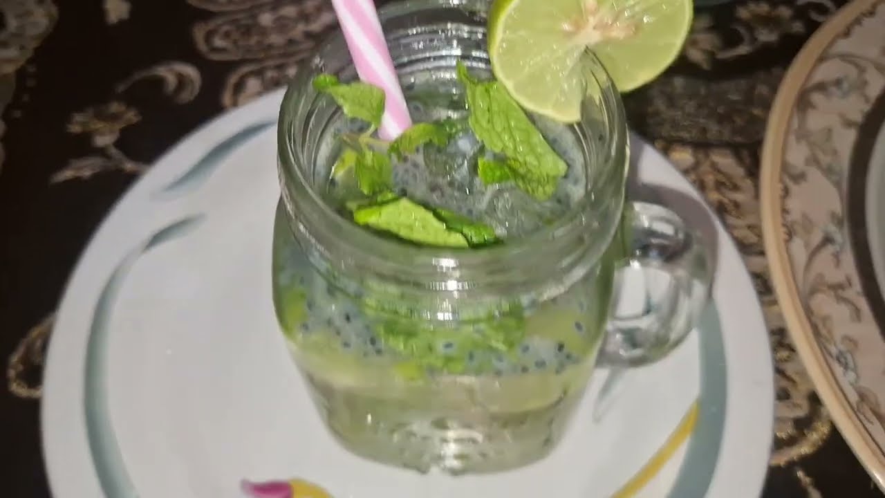Mint Lemon Mojito | Nimbu Pudina Sherbet | Mocktail | 