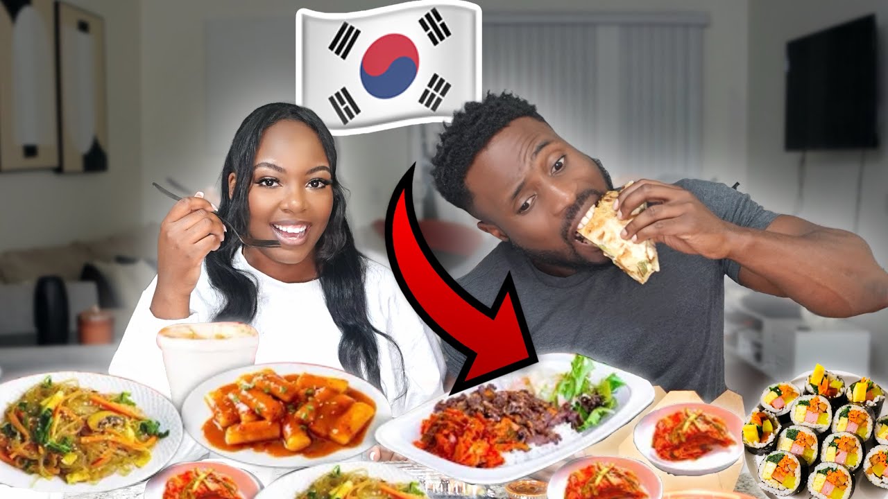 We’re FINALLY Trying KOREAN FOOD for the First Time!!! MUKBANG 🤯