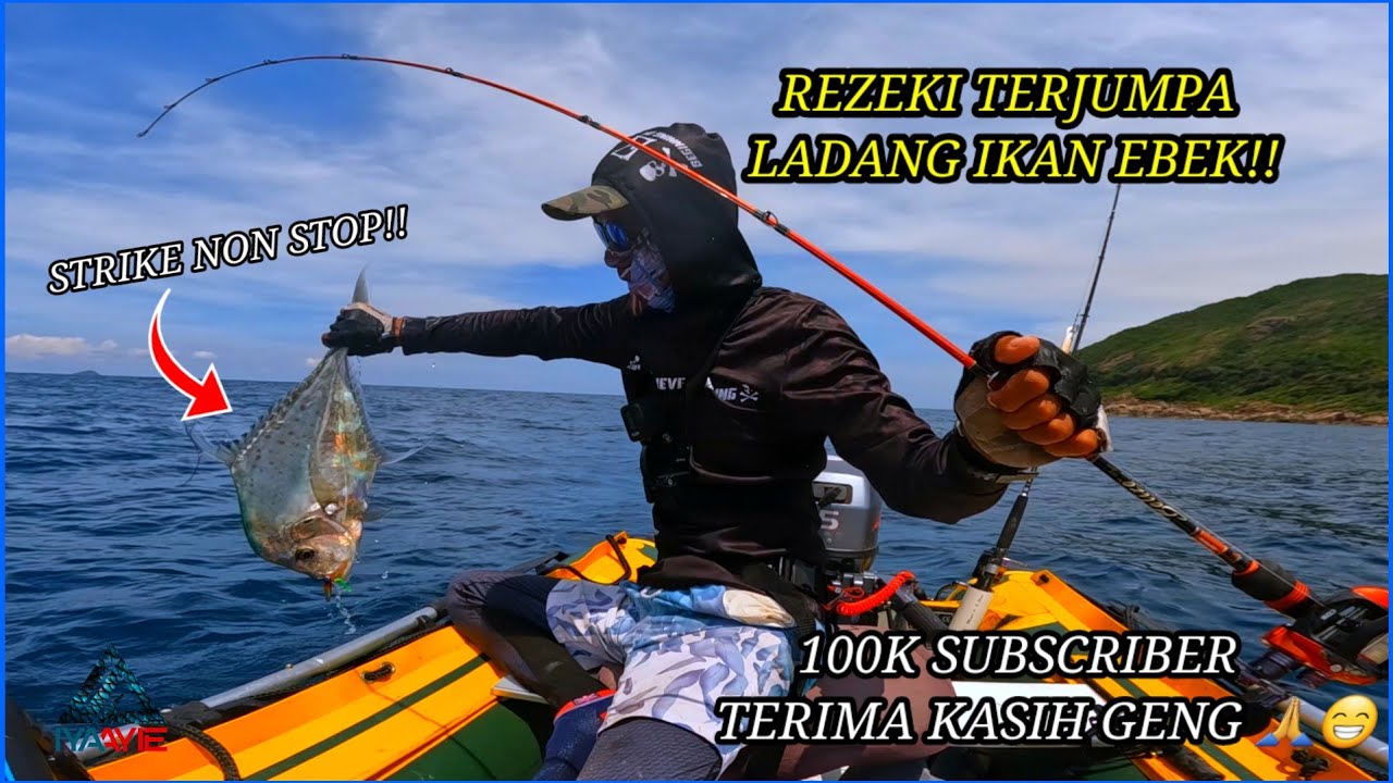 TERJUMPA SPOT IKAN EBEK TURUN JIG,STRIKE BERTUBI TUBI! INFLATABLE BOAT FISHING MALAYSIA! VLOG [020]