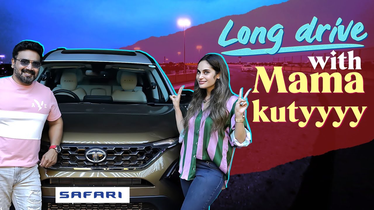 Long Drive போலாமா Mamakutty😂| Family Weekend Vlog | Shrutika Arjun | Tata Safari #JET Edition