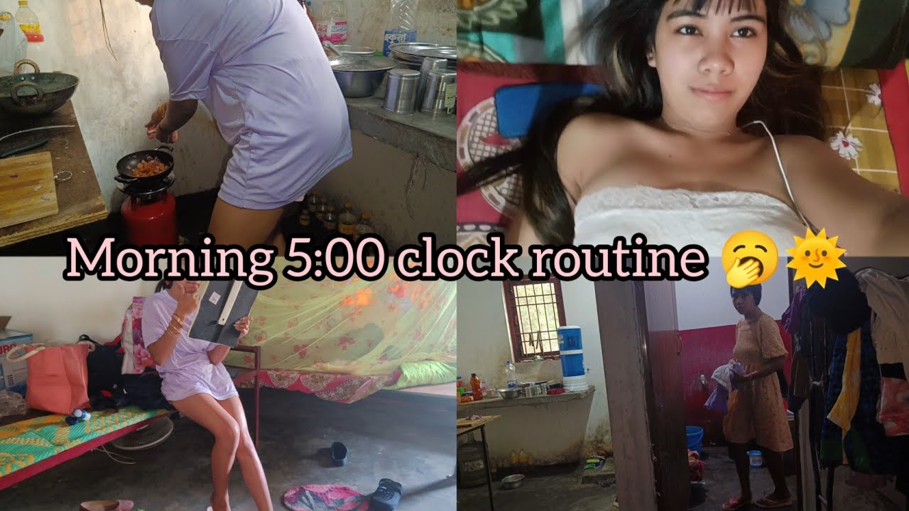 morning 5:00 clock ⌚ wake up routine 🥱🌞