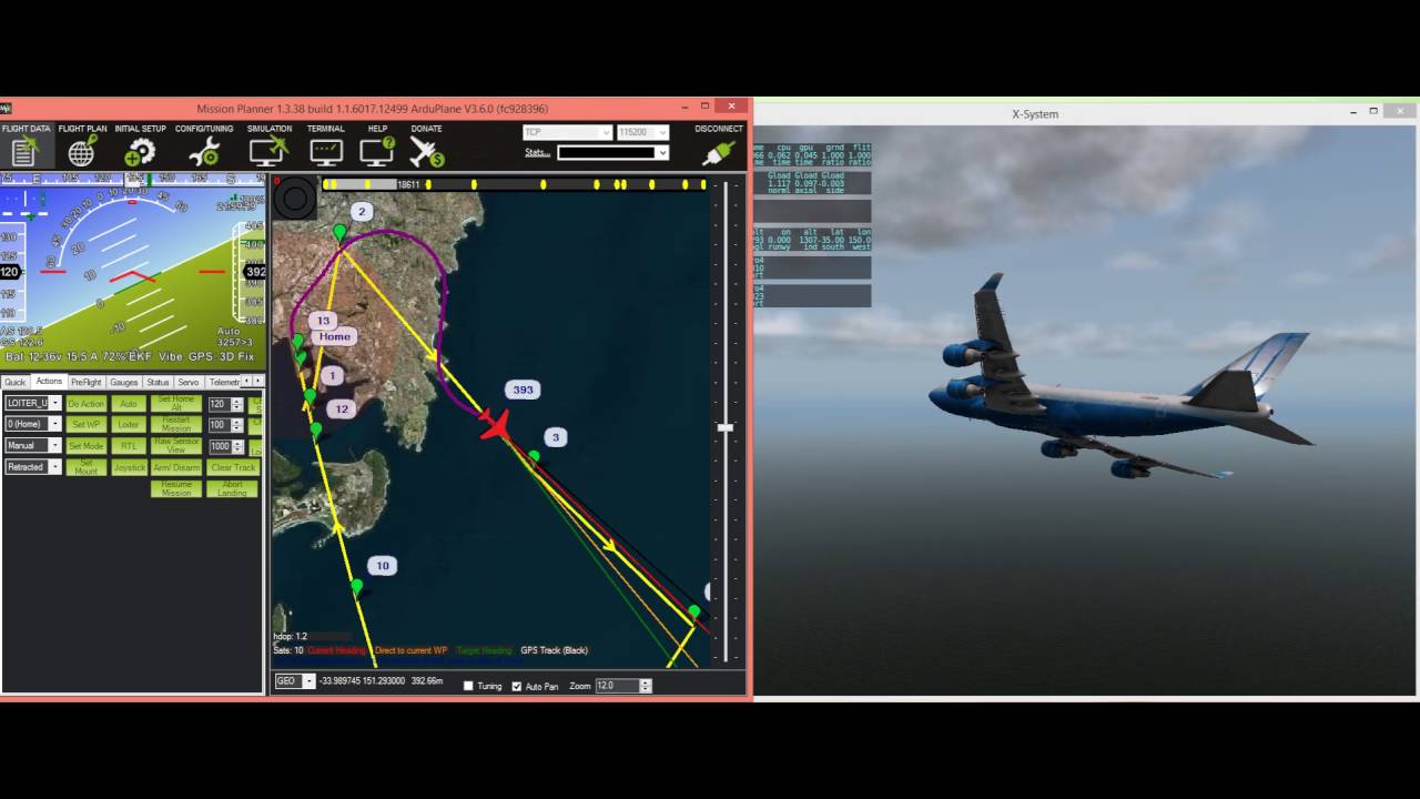 Flying a 747 in X-Plane 10 with ArduPilot SITL