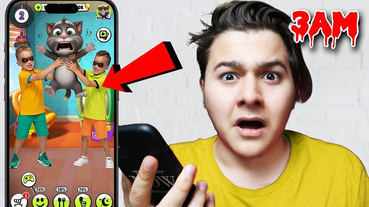 GECE 3'te VLAD VE NİKİ MY TALKİNG TOM OYUNUNA GİRDİ !! (Talking Tom Ne Yaptı?)