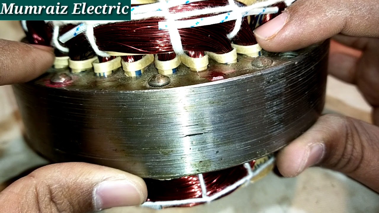 Washing machine 32 slots original copper winding data / How to rewind washing machine
