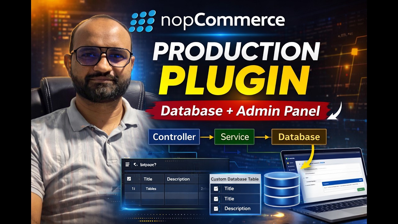 nopCommerce Plugin Development – Build Production-Ready Plugin (Database + Admin Panel)