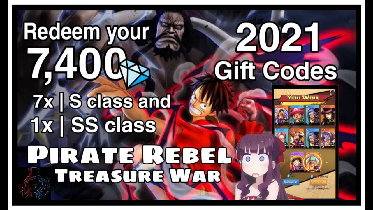 PIRATE REBEL : TREASURE WAR (One Piece Mobile Game) 2021 Gift Codes
