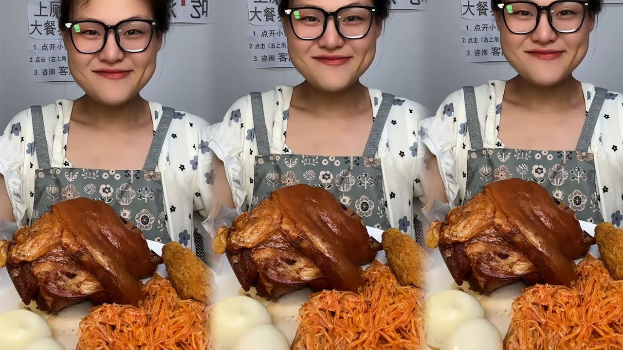 China girl eating food chellange 2025 #大食い早食い #고기먹방 #三大爷美食铺