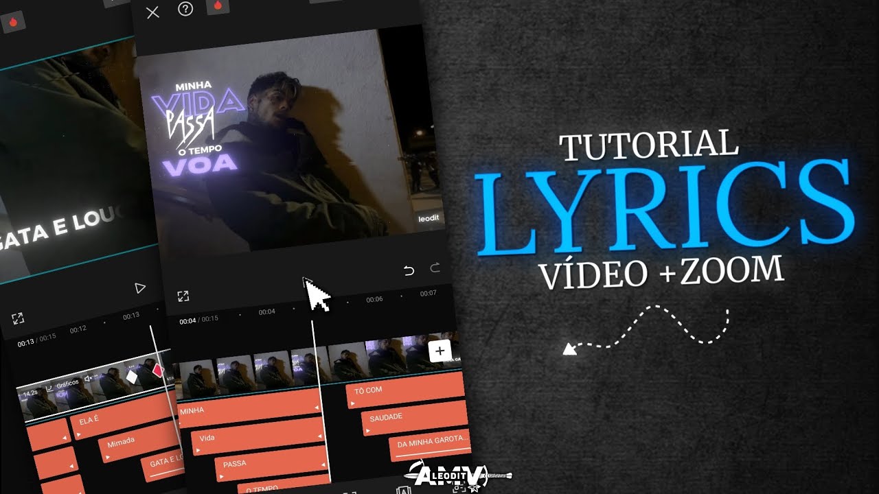 Tutorial Como Fazer Lyrics Vídeo Com Zoom Nas Letras ( Capcut & NodeVídeo ) 📱