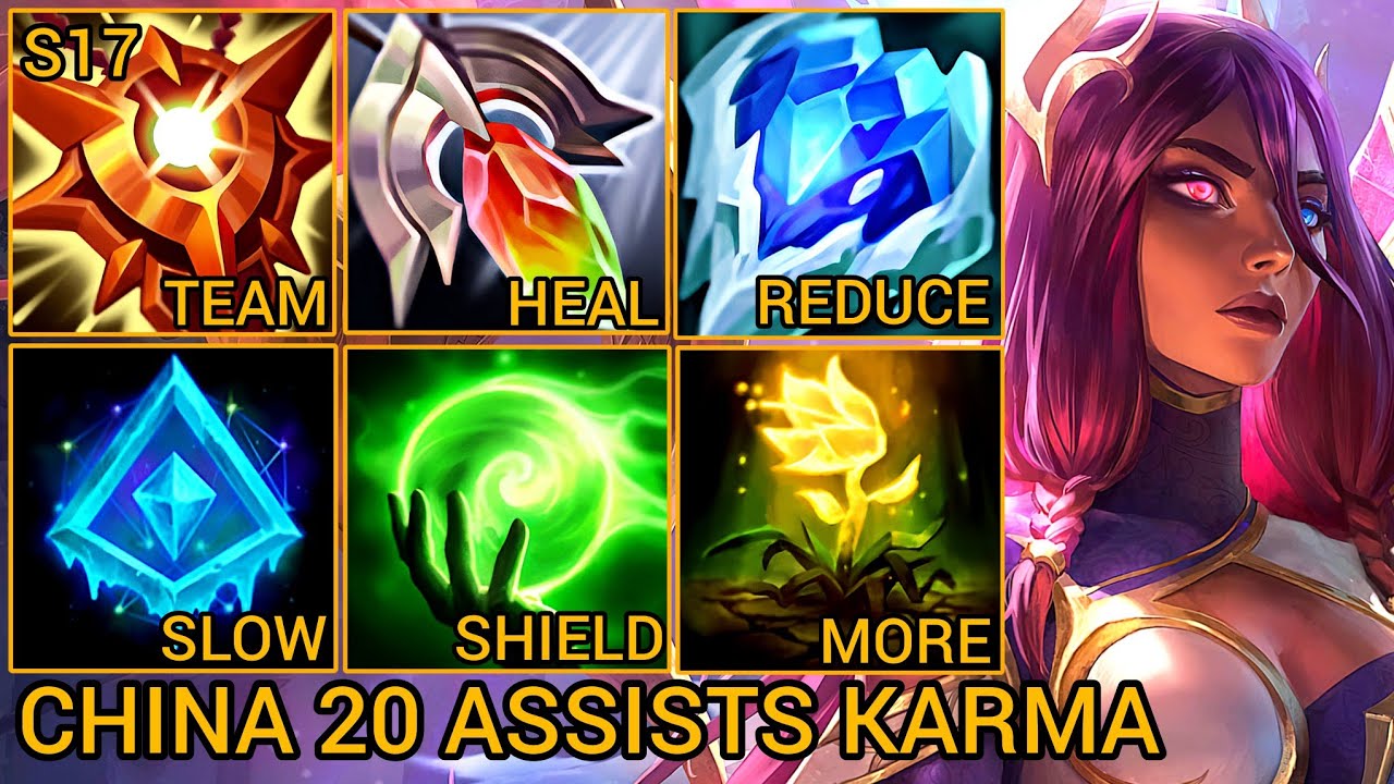 Karma Support S Rating 20 Assists - China Server Wild Rift Best High Tier New Build Season 17