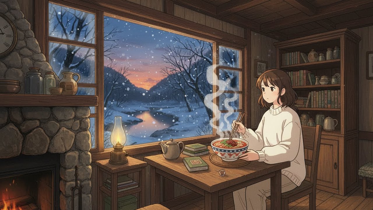 Cozy Winter Day, Cooking Tantan Ramen by the Riverside for myself🍜 | A Peaceful winter ☃️