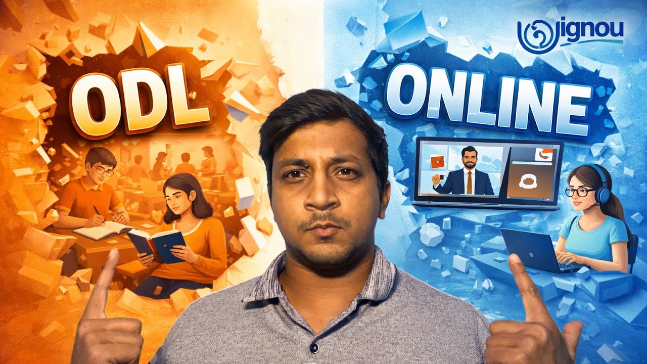 IGNOU ODL vs Online |Difference and Similarities |ODL or Online me Fark kya hai?