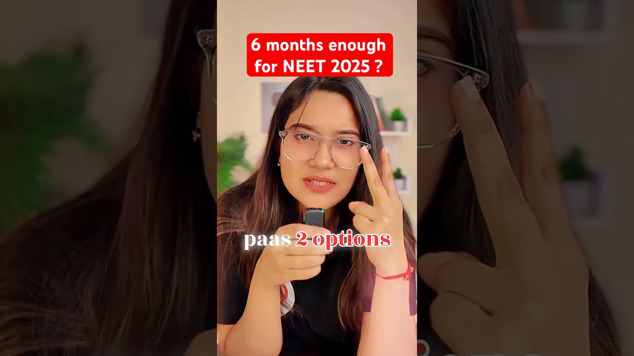 Can I crack NEET in 6 months ?  #neet #neet2025 #neetpreparation