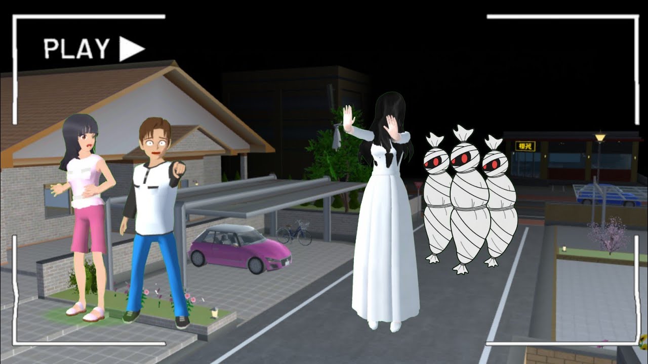 BAHAYA ‼️Yuta Mio panik Cctv Rekam Kota Sakura Jadi Kota Hantu | Sakura school simulator