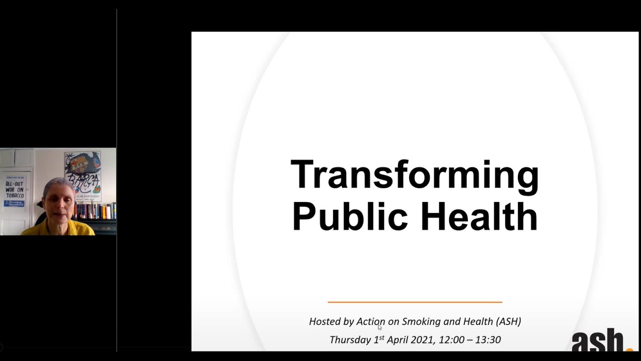 ASH webinar on public health reforms, 2021