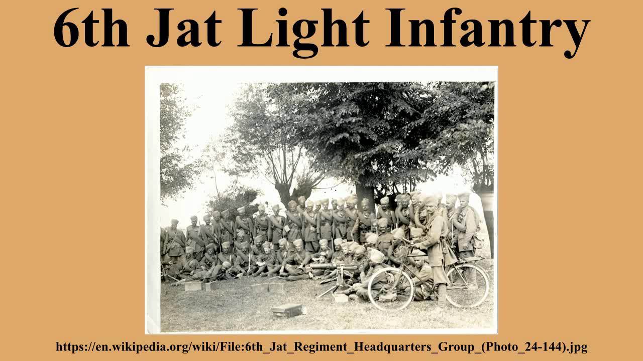 6th Jat Light Infantry