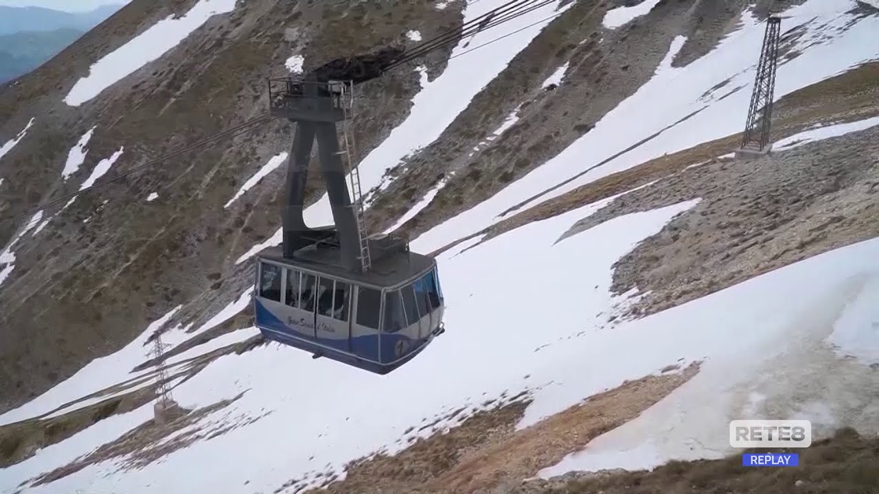 Funivia Gran Sasso - A primavera i lavori per sostituire le funi
