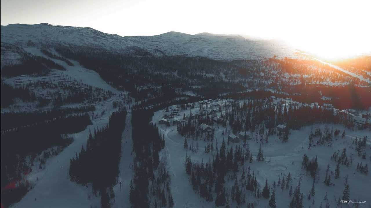 Cinematic video of Bydalen northern Sweden DJI AIR 2S  New year week 2022-23