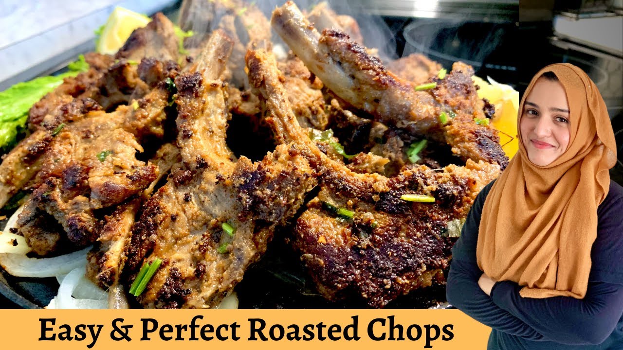 Roasted Mutton Chops Recipe  | Fried Mutton Chaap | The Home Maker Baker