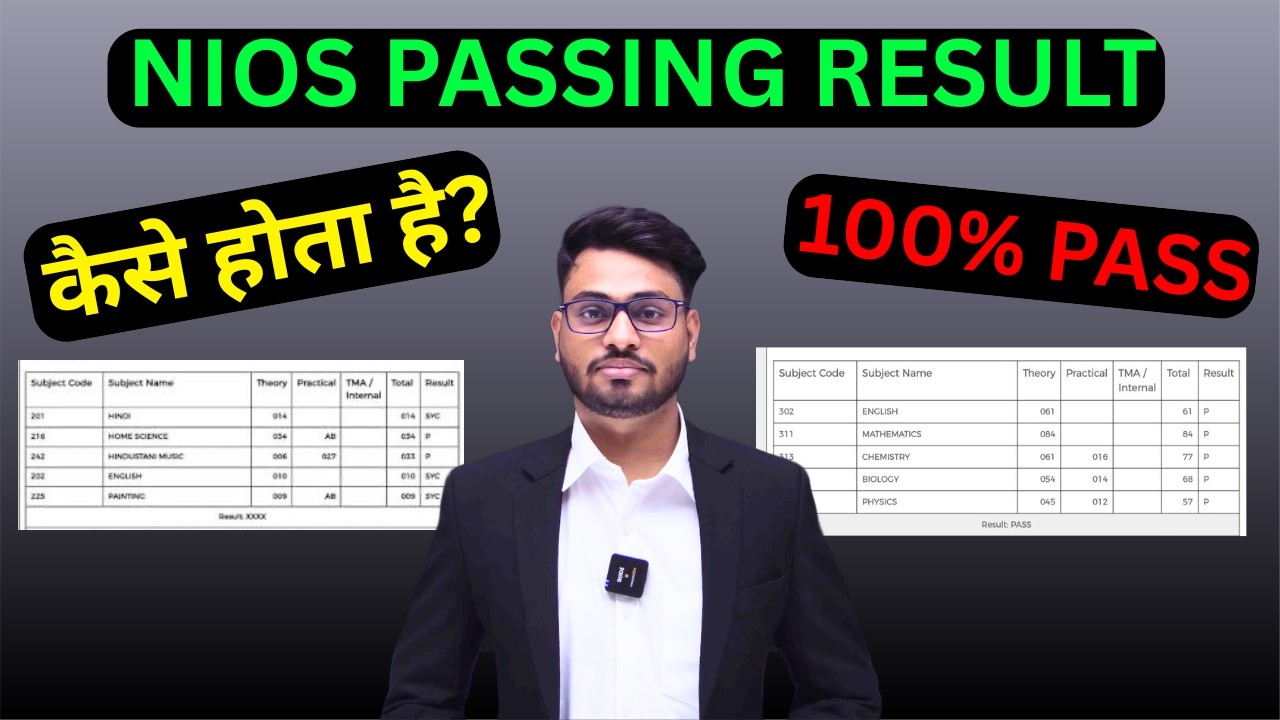 Nios passing result kaise hota hai | sycp, syc, syct | failed to Pass |100% pass toc | Pass kaise ho