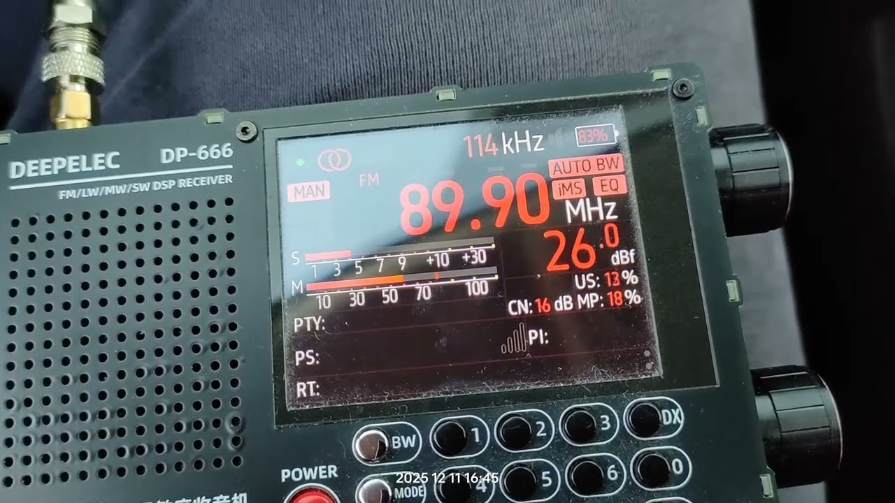 FM DX Ληψεις μεσω τροποσφαιρικης απο Ιταλια στην Αρτα 11/12/2025