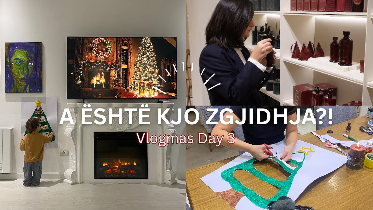 Craft me teme Krishtlindjes |Shopping Haul | Dekorime, vizitë tek gjyshja & kujtime Vlog Shqip