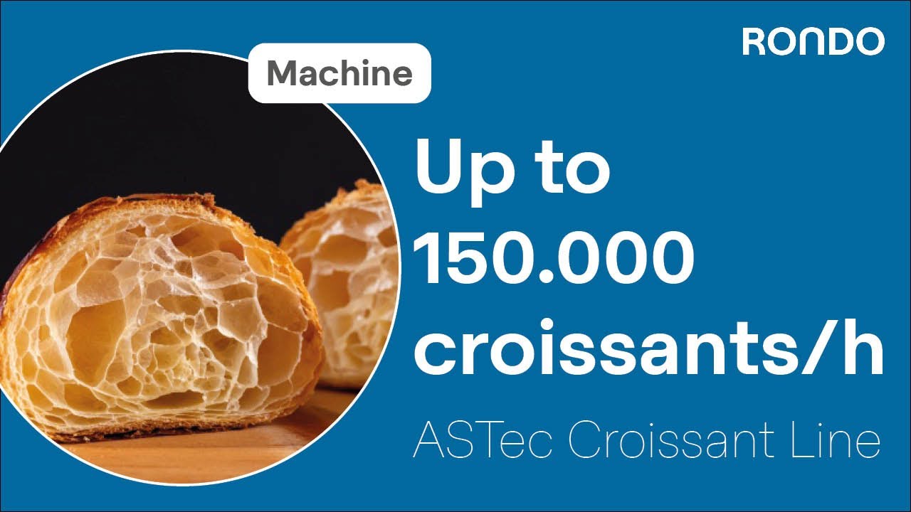 Industrial croissant production 🥐 | RONDO ASTec Croissant Line