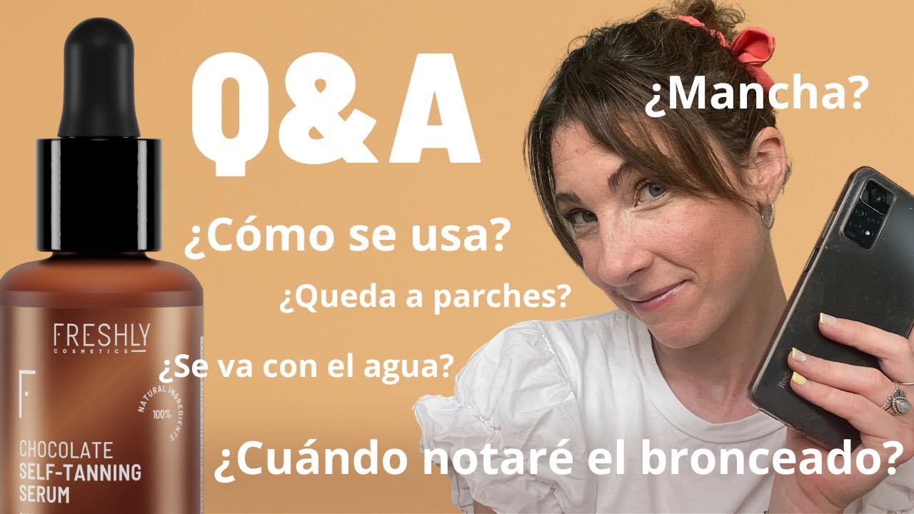 🍫 S&Eacute;RUM AUTOBRONCEADOR 🍫 Rostro MORENO  en 3 D&Iacute;AS| Chocolate Self-Tanning Serum 😍Freshly Cosmetics 🤎