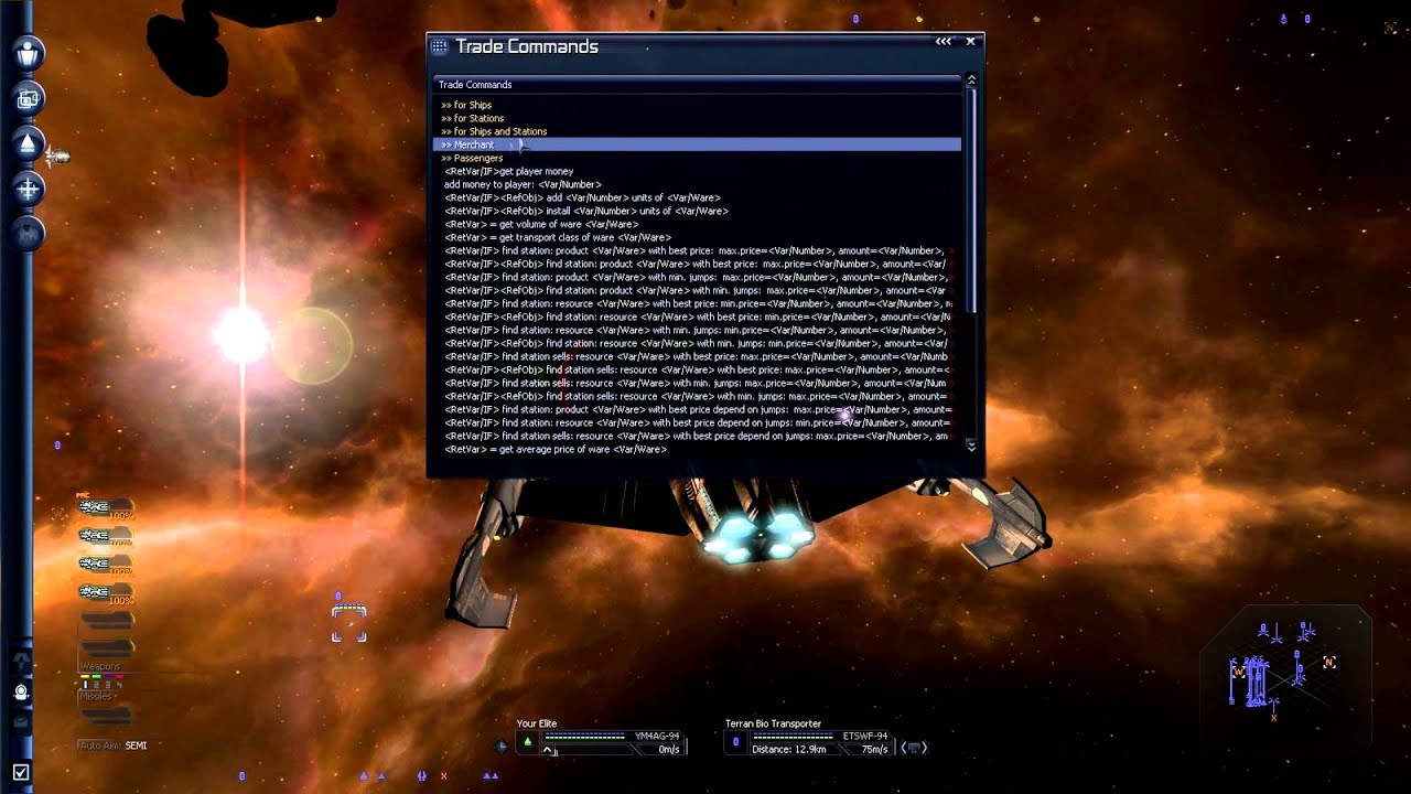 X3 Script Edits And Tutorials - Spawning and equipping a ship in one command (HD)