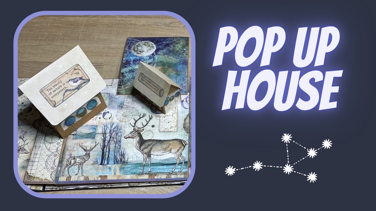 Pop Up House | Scrapbook Page Tutorial Small and Big House