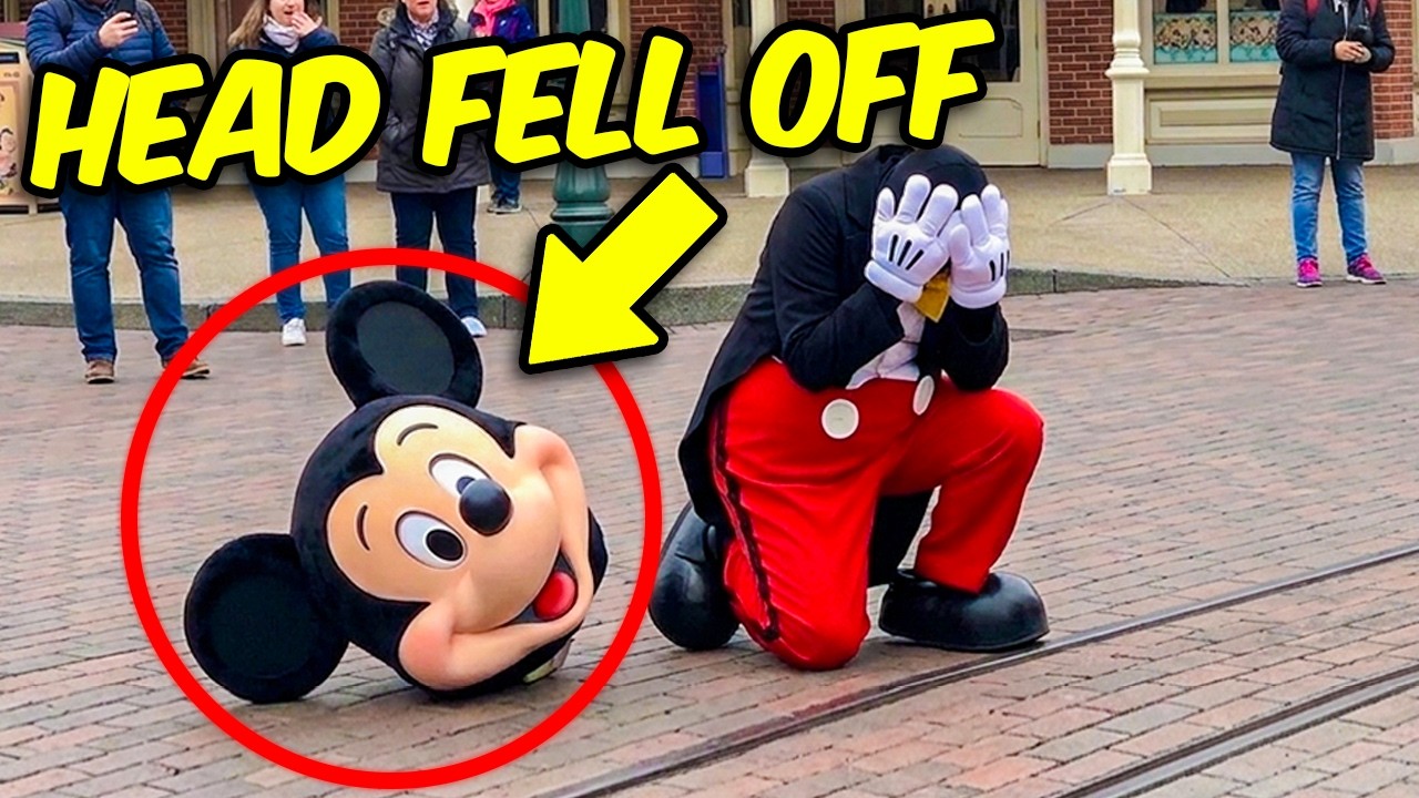When Disney Character Heads Fall Off