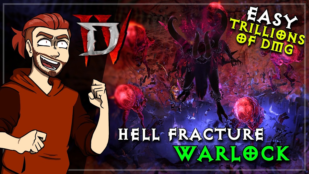 Easiest Hell Fracture Warlock Build! T12 Bosses and T100 Pit are a BREEZE! Diablo 4 LOH
