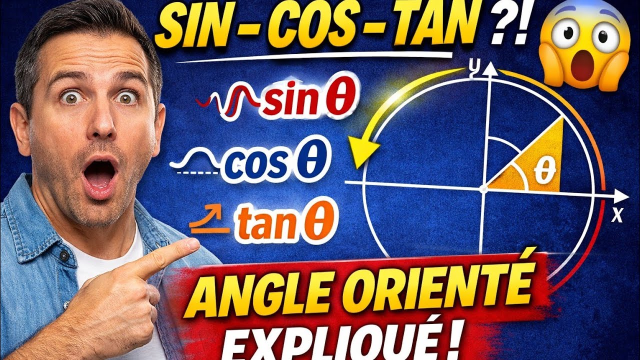 Sinus, cosinus et tangente : ENFIN COMPRIS avec les angles orientés ! 