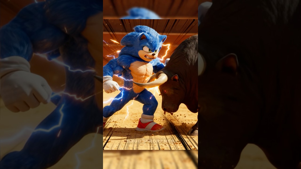 Sonic tenta lutar com Touro para conquistar o coração de Amy|Shadow vs Sonic