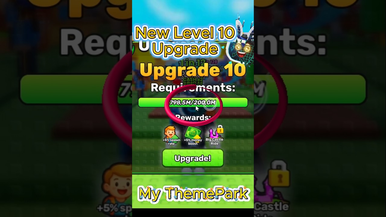 New Level 10 Upgrade My ThemePark  #Roblox