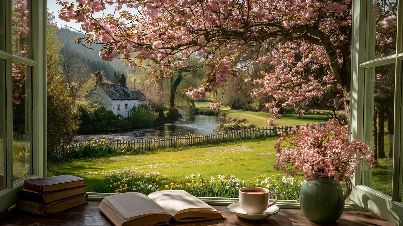 dreamy spring morning 🌸 soft piano playlist for romanticizing spring (read, study & focus)