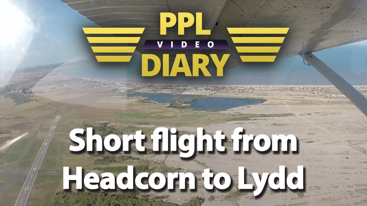 Short VFR flight from Headcorn to Lydd in G-ATWJ Cessna 172 (full ATC)