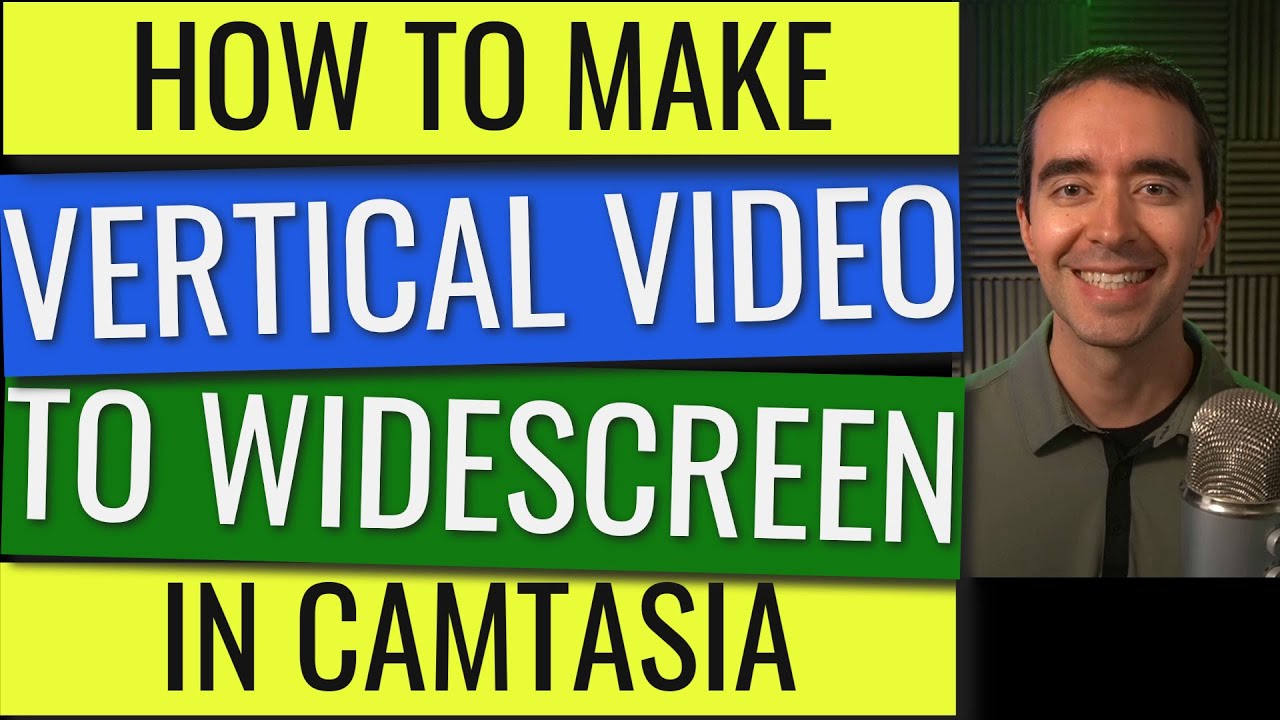 Camtasia - How to produce a vertical video for widescreen