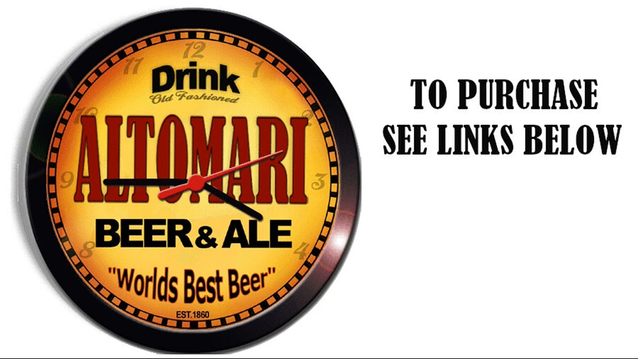 ALTOMARI BEER ALE WALL CLOCK