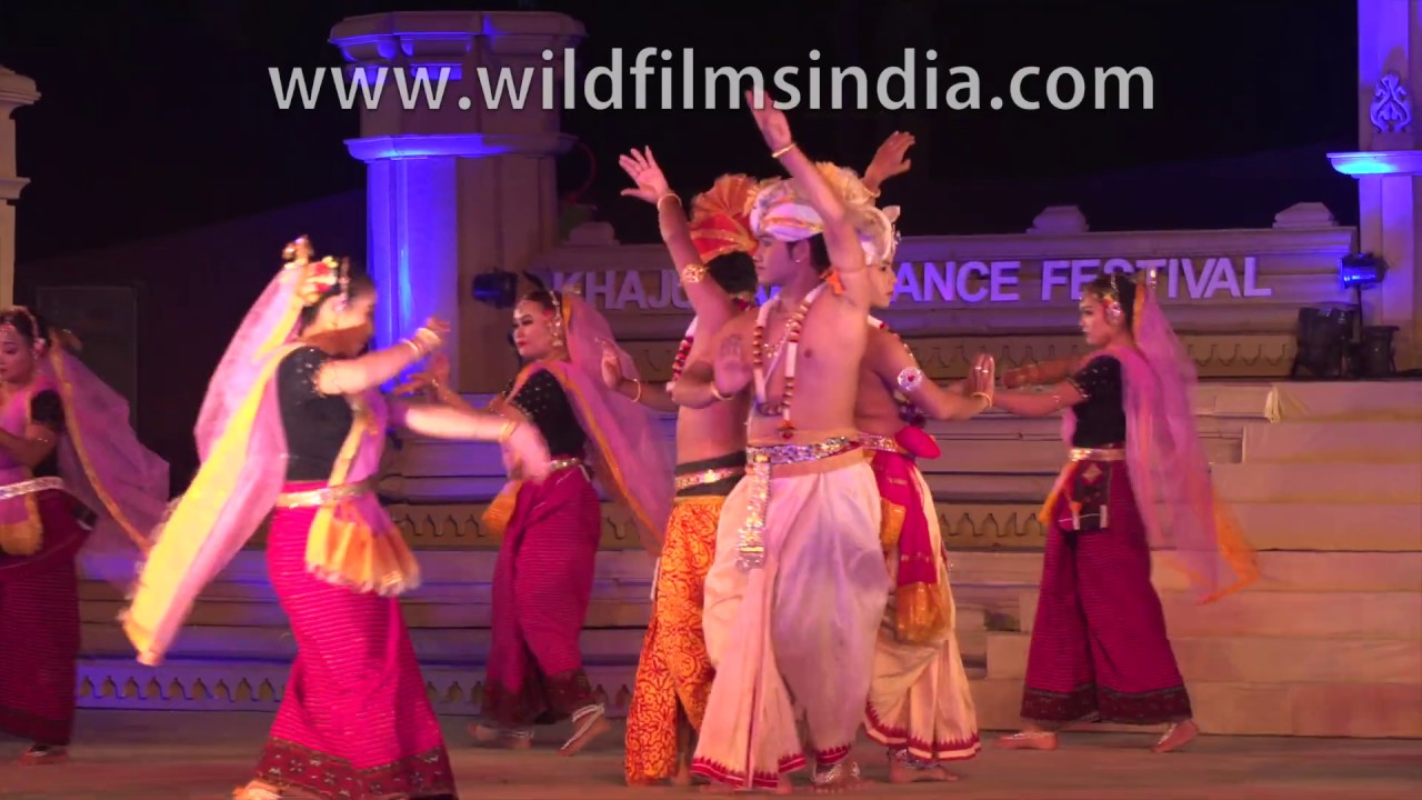 Manipuri Classical Dance by Sinam Basu Singh at Khajuraho Dance Festival