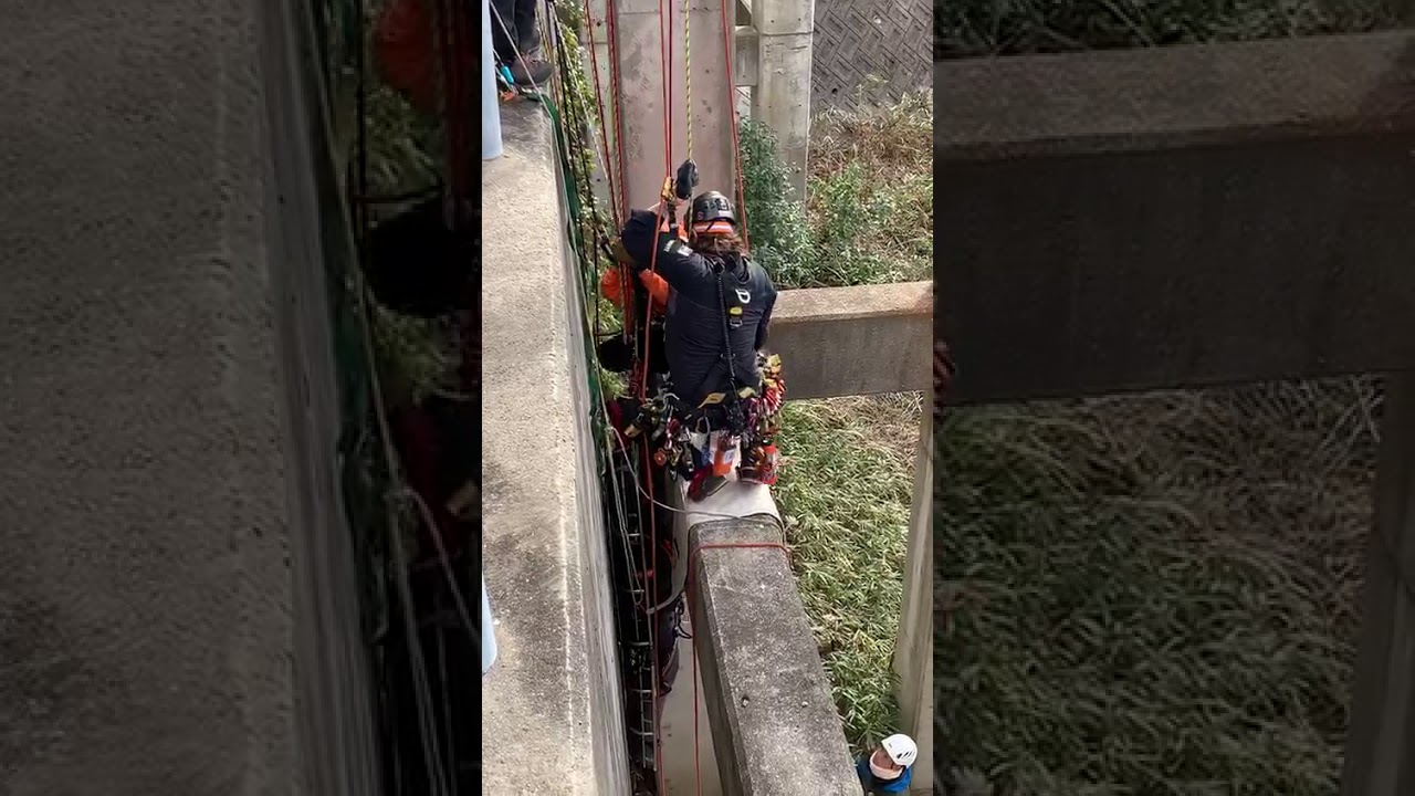 Body weight haul on a drop loop (2:1)