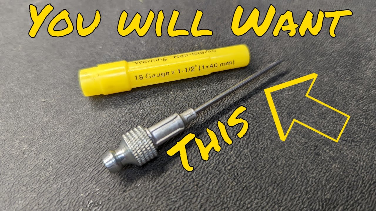 Greasing Hard to Reach Places with a Grease Gun Adaptor, the Grease Injector Needle!  LUMAX NTDT!