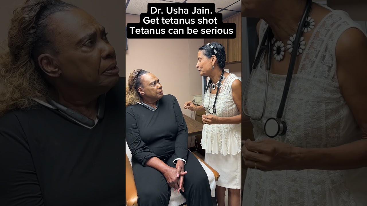 Tetanus can be serious, so get shot to protect by Dr Usha Jain #drushajain ￼#tetanus#shot