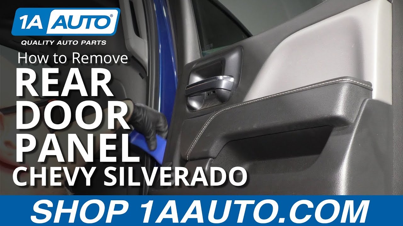 How to Remove Rear Door Panel 14-19 Chevy Silverado