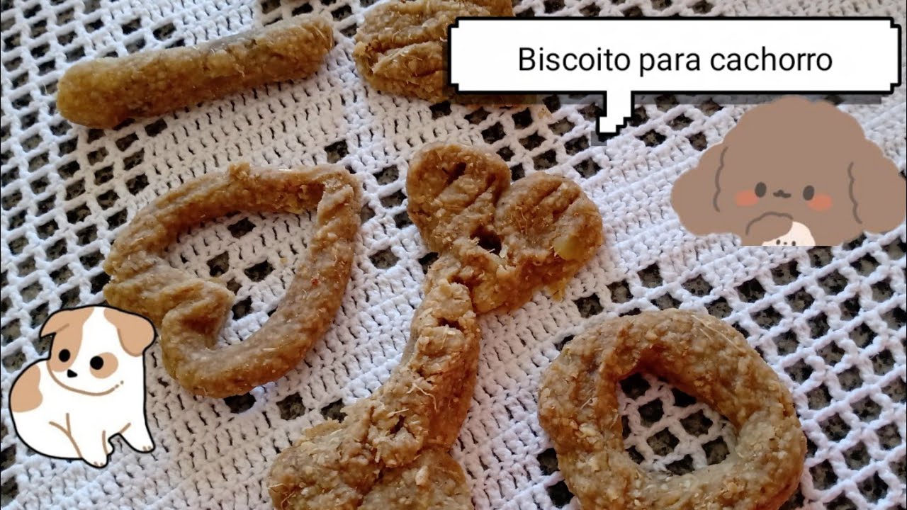 BISCOITO DE BANANA E BATATA DOCE PARA CACHORRO