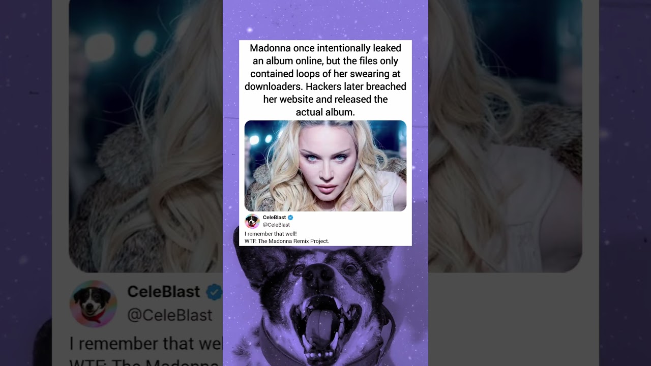 Madonna once intentionally leaked an album online, but the files only contained loops of her